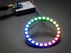 Adafruit 100226 24 RGB Neopixel LED Ring Learn Robotics, Ring Lamp, Development Board, Led Drivers, Led Ring, Diy Electronics, Goods And Service Tax, St Kitts And Nevis, Holiday Lights