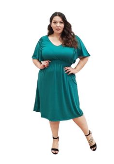 A must have jersey dress with flutter sleeves. Pair with sandals and a little blush for a barbecue or get together. Put yourself together with this effortless staple dress any time of the day! Dress With Flutter Sleeves, Staple Dress, Time Of The Day, Professional Attire, Dress For Success, Flutter Sleeves, Jersey Dress, Flutter Sleeve, Women Empowerment