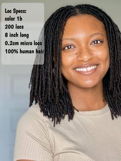 Popular Natural Color Human Hair Micro Loc Extensions - Dread Extensions Human Hair Dreads Extensions, Micro Locs Extensions, Loc Extensions Permanent Human Hair, 200 Locs, Micro Loc Extensions, Micro Locs Vs Sister Locs, Loc Extensions Permanent, Human Hair Dread Extensions, Loc Extensions Human Hair