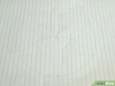 a piece of paper with lines drawn on it