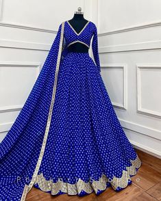 Made to Order/Measurement/Custom Order Lehenga - Color : royal blue - Fabric : Georgette  - Fully flared paneled lehenga - Drawstring closure with Tassels - - It can be customize in any design or size  PLEASE NOTE: BUYERS ARE RESPONSIBLE FOR ANY CUSTOMS AND IMPORT TAXES THAT MAY APPLY. This is a made to order product. If you opt for 'Made To Measurement Option', we will provide a measurement template and you can share the measurements likewise. If you want to opt for 'Standard Size', Please refer to the size chart provided in the listing. Shipping: Standard Shipping is done by DHL ecommerce and it mostly takes 2 to 3 weeks to deliver after dispatch. Express Shipping is done by DHL express and it mostly delivers within a week after dispatch. Fabric Care : Dry Clean Only PLEASE NOT THE FRING Fitted Blue Pre-draped Saree For Festive Occasions, Royal Blue Anarkali Set With Cutdana, Royal Blue Sharara For Festivals Designer Wear, Designer Wear Royal Blue Sharara For Festivals, Royal Blue Designer Wear Sharara For Festivals, Royal Blue Sharara For Festivals And Designer Wear, Festive Royal Blue Sharara For Diwali, Semi-stitched Royal Blue Bollywood Anarkali Set, Blue Anarkali Set With Traditional Drape And Pallu