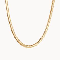 Embrace the elegance of our Snake Chain Necklace, a staple piece to add sophistication to every look. Perfect for wearing alone or for layering alongside your favourite Merci Maman personalized necklaces, this chain is a timeless way to elevate your everyday jewelry collection.&nbsp;18K Champagne Gold Plated or 925 Sterling SilverLength: 0.4Width: 0.09Thickness: 0.05Sent with love in a complimentary gift box Crystal Dice, Personalised Jewellery Necklaces, Flower Guide, Snake Chain Necklace, Grandmother Gifts, Pearl Collection, Crystal Stars, Gifts For New Mums, Champagne Gold