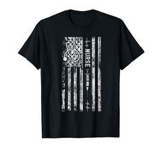 PRICES MAY VARY. Lightweight, Classic fit, Double-needle sleeve and bottom hem American Flag Clothes, Vintage American Flag, Nursing Tshirts, Shop Top, Buy Vintage, Fashion Brands, Branded T Shirts, American Vintage, American Flag