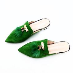 Luxury Tassel Loafers With Leather Lining, Tassel Shoes, Mule Shoes, Embellished Flats, Embellished Shoes, Strappy Sandals Flat, Embellished Heels, Suede Leather Shoes, Fur Shoes