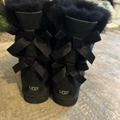 Ugg Bailey Boots In The Color Black In Great Condition. Ugg Bailey Boots, The Color Black, Shoes Ugg, Ugg Bailey, Black Uggs, Ugg Black, Womens Uggs, Ugg Shoes, Ugg Boots