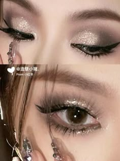 Ulzzang Makeup Tutorial, Makeup Charts, Pretty Eye Makeup, Makeup To Try, Eye Makeup Techniques, Ulzzang Makeup, Eye Makeup Designs, Glamour Makeup