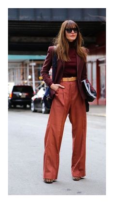 Double Denim, Dion Lee, Brown Pants, Trend Fashion, 가을 패션, Inspiration Mode, Mode Inspiration, Street Style Outfit