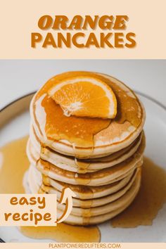 These easy orange pancakes will start your day with a smile! Besides that, these easy, fluffy pancakes from scratch are nutritious and will give you enough energy to get through the day, especially if you top them with toppings like fruits, maple syrup, or maybe even some coconut cream. This is a homemade vegan pancake recipe you don't want to miss!