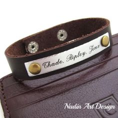 Men's Jewelry - Custom Cuff for Men - Men's Leather Bracelet - Nadin Art Design - Personalized Jewelry Mens Bracelet Personalized, Men's Leather Bracelet, Mens Birthday, Earrings Outfit, Engraved Bangle, Custom Bracelet, Men Bracelet, Unique Gifts For Men, Personalized Bracelet