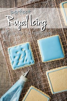 Best royal icing recipe. So easy it's practically foolproof! Pipes smooth and dries hard. Great for decorating! #royalicing #icing #recipe #cookies #transfers #easy #decorations #howtomake #tips #flowers #gingerbreadhouse #best #flooding #consistency #smallbatch #storing #roses #tutorial #techniques #piping #decorating #video #simple #diy #perfect #forbeginners #howtouse #101 #storage #tools Best Royal Icing Recipe, Royal Frosting, Easy Royal Icing Recipe, Flood Icing, Cookie Icing Recipe, Recipe Baking, Sugar Cookie Royal Icing, Sugar Cookie Icing, Royal Christmas