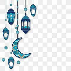 an arabic lantern hanging from the ceiling with stars and snowflakes on it, which is