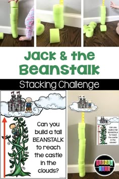 jack and the beanstak stacking challenge is fun for kids to play with