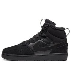 (BG) Nike Court Borough Mid 2 Boot Bg CQ4023-001 (SNKR) Winter Sports High-top Lace-up Sneakers, Mid-top Winter Sports Sneakers, Winter Sports Mid-top Sneakers, Urban High-top Winter Sneakers, Winter Sports Synthetic Sneakers, Nike Winter Lace-up Sneakers, Sporty High-top Sneakers With Boost Midsole For Winter, Winter Sports Low-top Sneakers, Casual Winter Sneakers With Boost Midsole