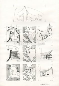 some drawings are shown in black and white