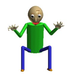 an image of a cartoon character with arms and legs stretched out in front of him