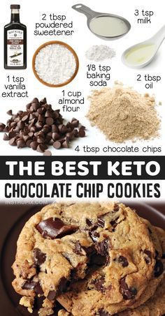 the best keto chocolate chip cookies with ingredients to make them taste good and delicious