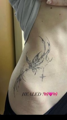 Sigil Tattoos For Women, Side Torso Tattoos For Women, Tato Idea, Tattoos Between Breast, Caitlin Todd, Asian Glasses, Torso Tattoos, Sigil Tattoo