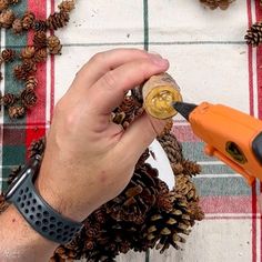 DIY Pine Cone Christmas Tree | Pine cone tree DIY | How to make a pine cone tree | Cheap Christmas craft ideas | Dollar Tree Christmas DIY | Easy Christmas craft ideas | Pine cone craft ideas | Tabletop Christmas tree ideas | Dollar Tree Christmas craft ideas | Easy Christmas decorations | Christmas decoration ideas | Holiday decor ideas | Holiday craft ideas | Christmas decoration DIY | #TheNavagePatch | TheNavagePatch.com