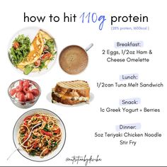 2000 Calorie Meal Plan, Protein Meal Plan, Fat Loss Foods, Low Carb Meal Plan, Healthy High Protein Meals, High Protein Diet, Healthy Diet Plans, High Protein Snacks