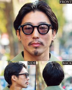 センターパートが似合う大人は、みんな丸っこいアイウェアを掛けていた！｜OCEANS オーシャンズウェブ Man Cut, Haircut Idea, Hairstyles Undercut, Men's Haircut, Mens Cuts, Hair Reference, Boys Haircuts