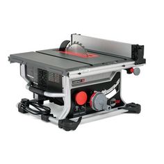 a portable table sawing machine on a white background