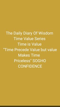 the daily diary of wisdom time value series, which is available for purchase