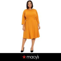 in stock Flowing Skirt, Plus Size Dress, Fit Flare Dress, Fit & Flare, Flare Dress, Plus Size Dresses, Plus Size Outfits, Sleeve Top, Pick Up