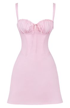 Feel your most alluring in this corseted dress with signature boning along the bodice for the cinched look you love with a lace-up detail in the back. Exclusive retailer Sweetheart neck Adjustable straps Lined Cotton/nylon/elastane Dry clean Imported Blended Cocktail, Pink Corset, Corset Mini Dress, Mini Sundress, House Of Cb, Vacation Dresses, Spring Wardrobe, Girls Night Out, Nordstrom Dresses