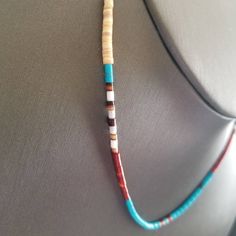 This gorgeous hand-strung with mix heishi bead, seashell necklace will look amazing with a Southwestern style. Length: 18 inches Free shipping Necklace is hand- strung by me. Thank you for looking! https://www.etsy.com/shop/lovelyturquoise Bohemian Heishi Bead Strand Necklace, Bohemian Strand Necklace With Heishi Beads, Bohemian Heishi Beads Turquoise Necklace Gift, Hand-strung Heishi Beaded Necklaces For Beach, Adjustable Bohemian Turquoise Necklace With Heishi Beads, Hand-strung Heishi Beads Necklace For Beach, Handmade Southwestern Beaded Necklaces For Beach, Southwestern Multicolor Beaded Necklaces For Beach, Beach Hand-strung Heishi Beads Necklace