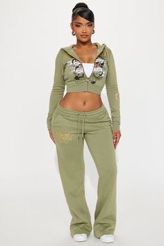 Ed Hardy Broken Hearts Zip Front Hoodie - Sage Ed Hardy Outfit, Fashion School Outfits, Broken Hearts, Wide Leg Pant, Cute Everyday Outfits, Running Clothes, Cute Simple Outfits, Ed Hardy, Performance Outfit