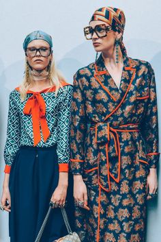 Tommy Ton - GUCCI MEN'S SPRING/SUMMER 2016 I love the pattern and color combo on the left! 2016 Fashion Trends, Sunday Style, Gucci Mane, Fashion Photography Editorial, Khloe Kardashian, Spring Summer 2016, Cardi B