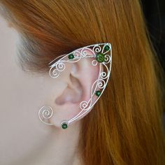 Ear Cuffs No Piercing, Ear Wraps, Dragon Ear Cuffs, Wire Ear Cuffs, Marvel Jewelry, Elf Ear, Elf Ear Cuff, Fairy Cosplay, Fairy Ears