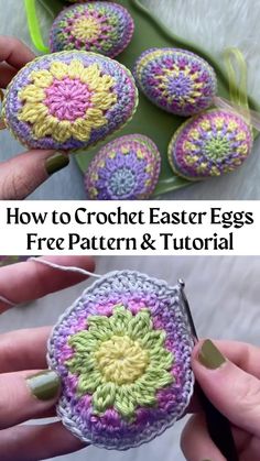 crochet easter egg free pattern and video