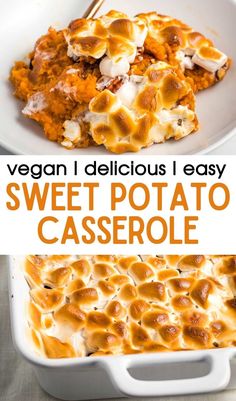 this sweet potato casserole is so easy to make and it's delicious