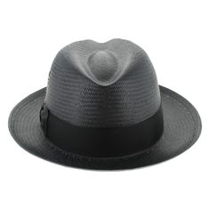 The Belfry Torres is made of glazed Toyo straw that has a high gloss finish, giving this black-on-black hat a polished look. The brim can be worn up or down for two different styling options and the interior features a fabric crown protector shield. FEATURES Style: FedoraMaterial: Glazed Toyo StrawDimensions: 4" Crown, 2 1/4" BrimBand: Grosgrain Ribbon Black Fedora With Curved Brim For Kentucky Derby, Black Flat Brim Fedora For Summer, Black Fedora For Kentucky Derby With Curved Brim, Black Curved Brim Panama Hat For Formal Occasions, Luxury Black Hat For Spring, Elegant Solid Straw Hat With Short Brim, Formal Black Panama Hat With Curved Brim, Elegant Black Panama Hat For Formal Occasions, Black Formal Short Brim Hat