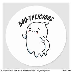 a sticker with the words boo - tilicious on it