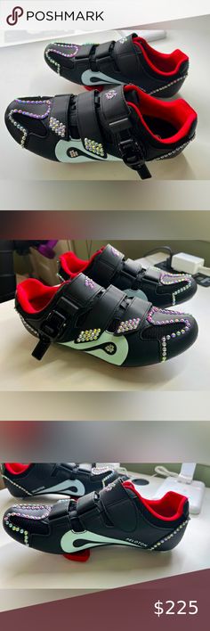 Peloton blinged out rhinestones cycling shoes size 39 Peloton Shoes, So Cute, Sign Up, Outfit Inspo, Plus Fashion, Fashion Trends, Fashion Tips