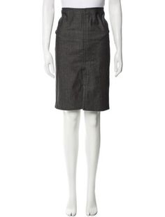 Gucci SkirtVintageFrom the 2001 Collection by Tom FordGreyZip & Button ClosureFit:Skirts by Gucci typically fit true to size. Knee Length Skirt, Vintage Gucci, Knee Length, Gucci, Clothes For Women, Clothes