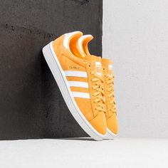 #women's #Lady’s #shoes #Adidas #sneakers #casuals  #sport #Yellow #favorite #design #chic #fashion #ideas #style #cool #footwear Sneakers Guide, Mens Sport Sneakers, Crystal White, Leather Shoes Woman