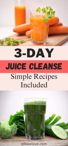 3 day juice cleanse recipe with carrots and celery