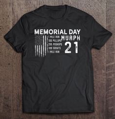 a black shirt with the words memorial day on it