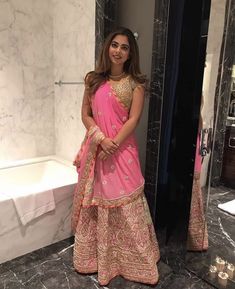 Indian Fashion Modern, Dolly Jain, Indian Designers, Saree Designs Party Wear, Big Fat Indian Wedding, Pink Lehenga, Lehenga Designs, Traditional Sarees