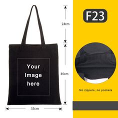 Our most popular tote bag is perfect for any event or shopping trip. Made from sturdy 140 g/m² cotton, it can carry heavy items up to 5 kg. The 30 cm shoulder handles make it easy to carry. Personalise with your own logo or design, to get your brand out there and seen by everyone! Material Canvas, 140 g/m2 Weight 67 gr Handle size 30 cm Resistance up to 5 kg Print technique Screenprint Print The front and back can have a different design Tote Bag Custom, Promotional Bags, Printed Canvas Tote Bag, Personalized Tote Bags, Own Logo, Script Logo, Wholesale Bags, Logo Images, Printed Bags