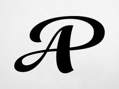 the letter p is made up of black letters on a white background, and it appears to be written in cursive font