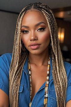 ‏إكراماً لجمال وجهك ، إياكِ و العبُوس Bohemian Knotless Braids Medium, Braids Medium Hairstyles, Knotless Braids Medium, Bohemian Knotless Braids, Bohemian Knotless, Braids Medium, Blonde Box Braids, Big Box Braids Hairstyles, Feed In Braids Hairstyles