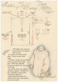 the diagram shows how to use shears and shirting fabric for sewing, as well as instructions on how to sew them