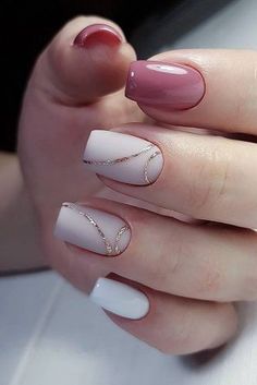 Lilac Nails Design, Simple Wedding Nails, Cute Summer Nail Designs, Wedding Nail Art Design, Unghie Sfumate, Gel Nail Polish Colors, Lilac Nails, Wedding Nails Glitter, Square Nail Designs