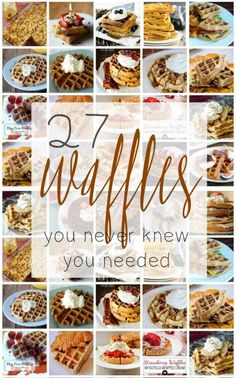 waffles with the words, 7 waffles you need to know you need