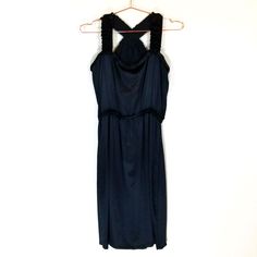 Nwt Yves Saint Laurent Rive Gauche Sleeveless Knee Length Dress. Size L. 100% Silk. Hand Wash Cold. Approx. Measurements: 18" Armpit To Armpit Flat. 41" Length. Yves Saint Laurent Shirt, Yves Saint Laurent Dress, Burnout Velvet Dress, Saint Laurent Dress, Military Dresses, Black Lace Midi Dress, Purple Cocktail Dress, Vintage Mini Dresses, Cotton Shift Dress