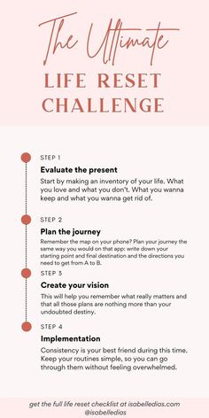 How To Get My Life Together Free Printable, My Life Plan, How To Reevaluate Your Life, 3 Month Reset, How To Boss Up, How To Restart Your Life Goal Settings, How To Boss Up Your Life, Upgrade My Life, Life Reset Checklist Women